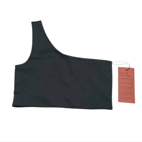 Girlfriend Collective Bianca One Shoulder Bra - Picture 3 of 5